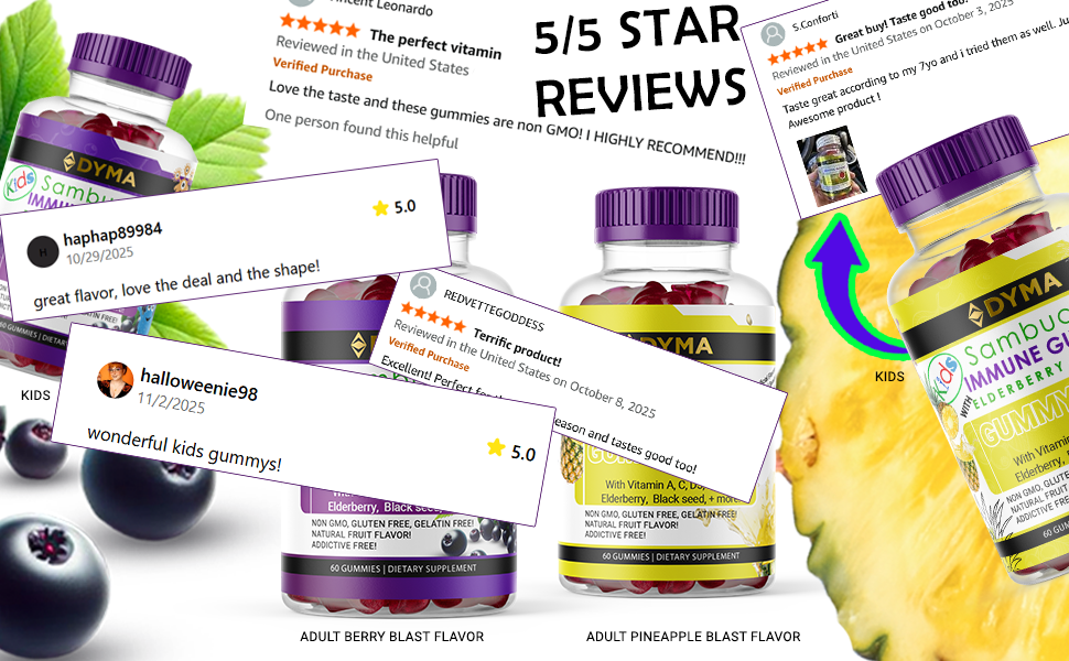 2026’s Top Elderberry Gummies – Why DYMA® Outshines the Competition in Science & Taste